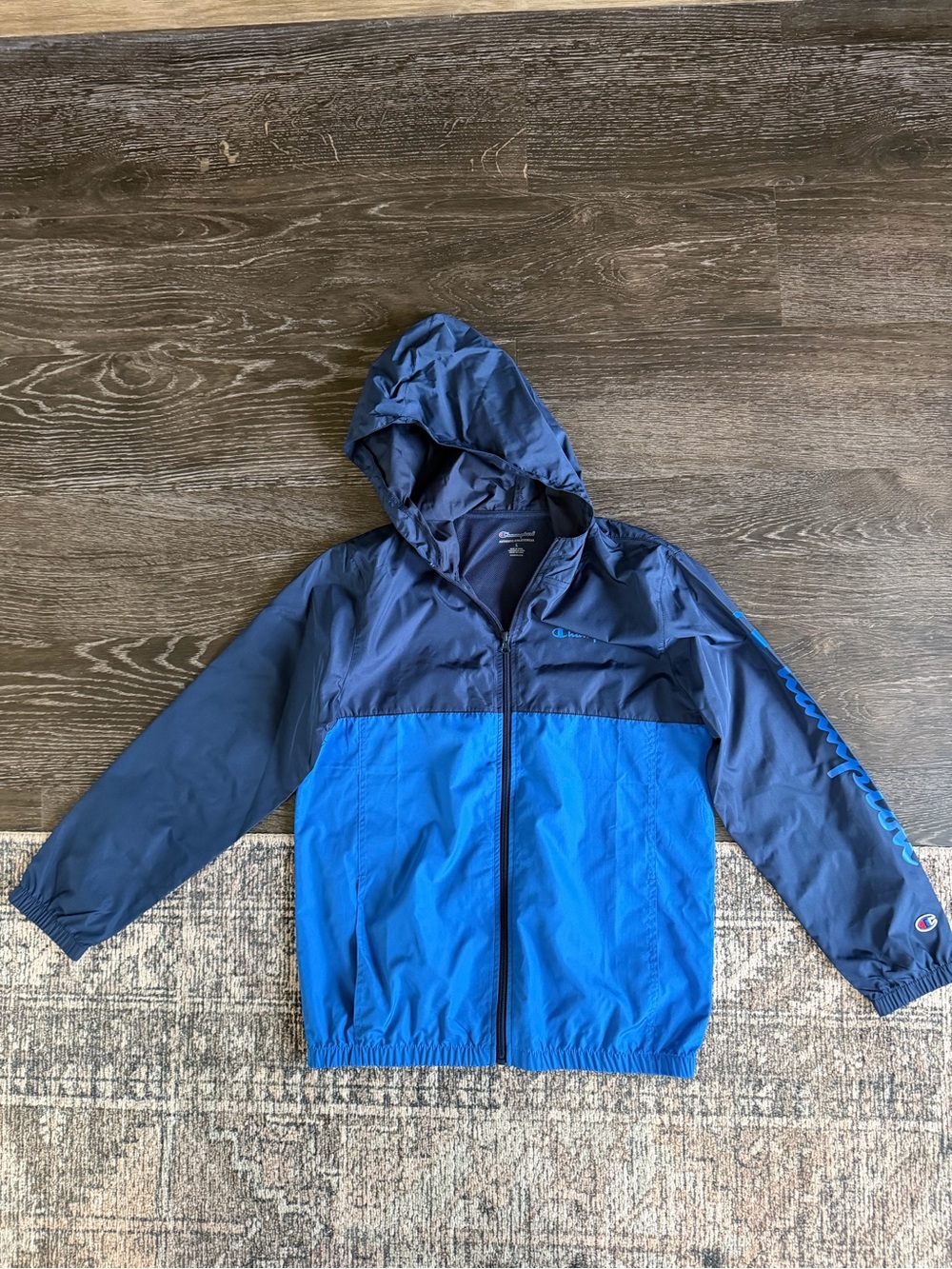 Champion Youth Boys Hooded Colorblock Windbreaker